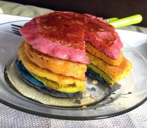 panqueca arco iro