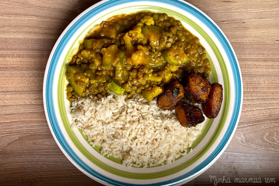 receita de curry vegano